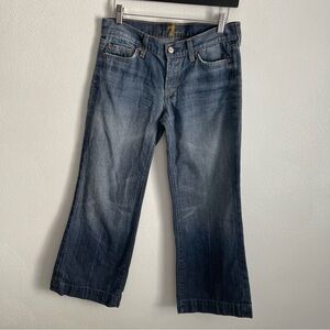 7 For All Mankind women’s Dojo cropped Y2K vintage jeans size 28